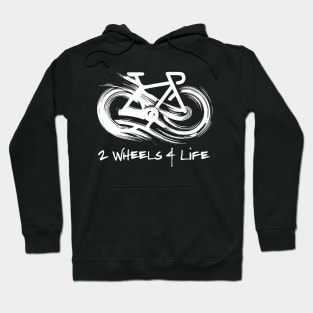 Infinity Bicycle, 2 wheels 4 life - White Hoodie